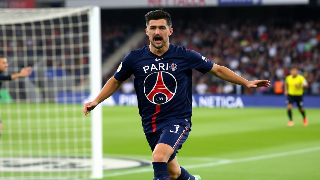 巴黎圣日耳曼4-0大胜登顶法甲！18岁新星处子球破百球大关